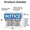 Signmission Kitchen Rules If You Spill It Wipe It If, 24 in W x Rectangle, Vinyl Decal OS-2PACK-NS-D-1824-L-13908 - alternate 2